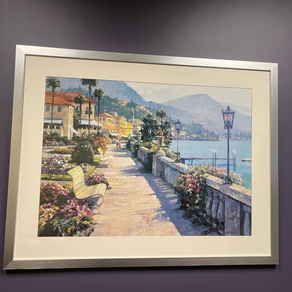 Framed Scenic Landscape Painting